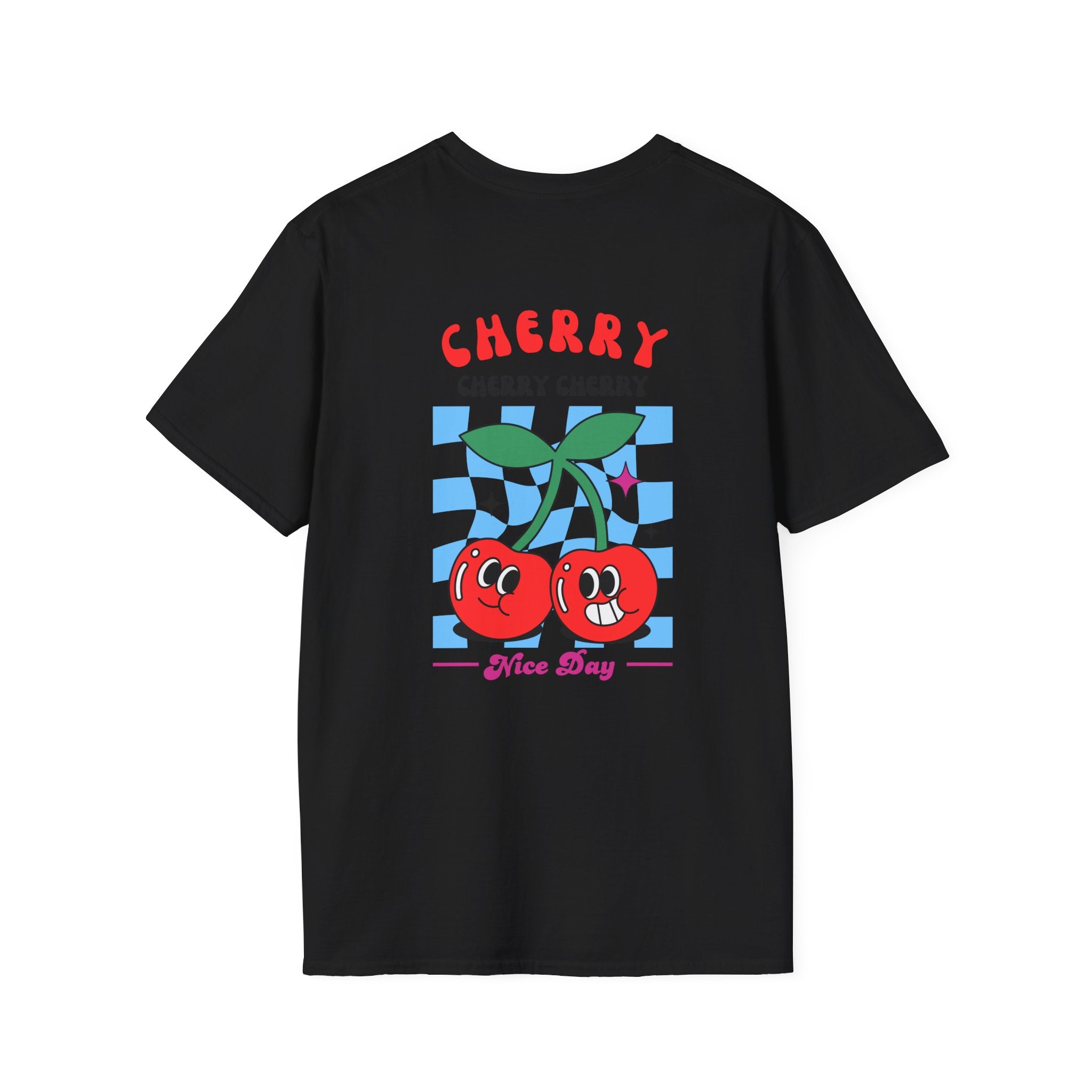 Cherry Pocket Tee — Minimal Cherry Graphic T-Shirt