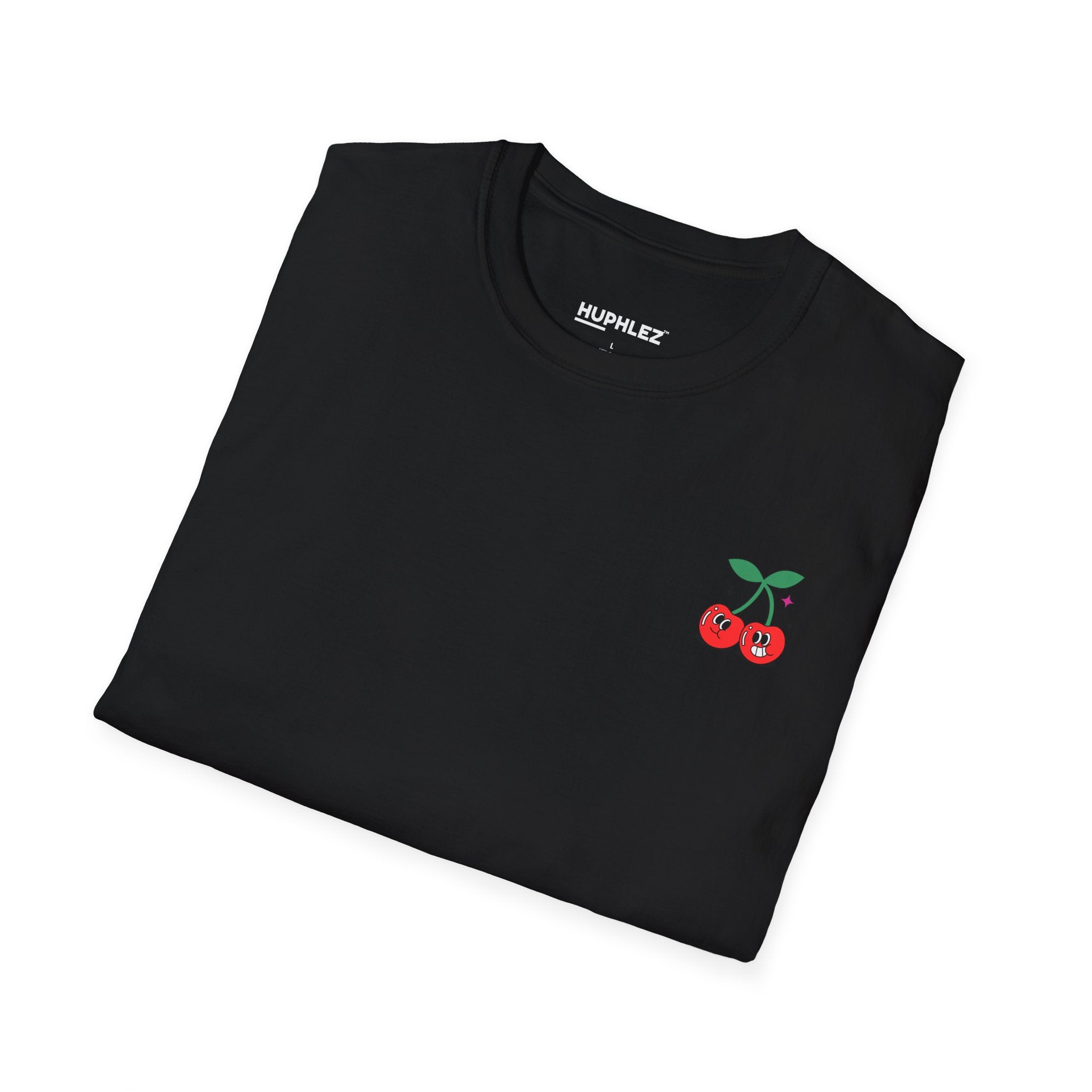Cherry Pocket Tee — Minimal Cherry Graphic T-Shirt