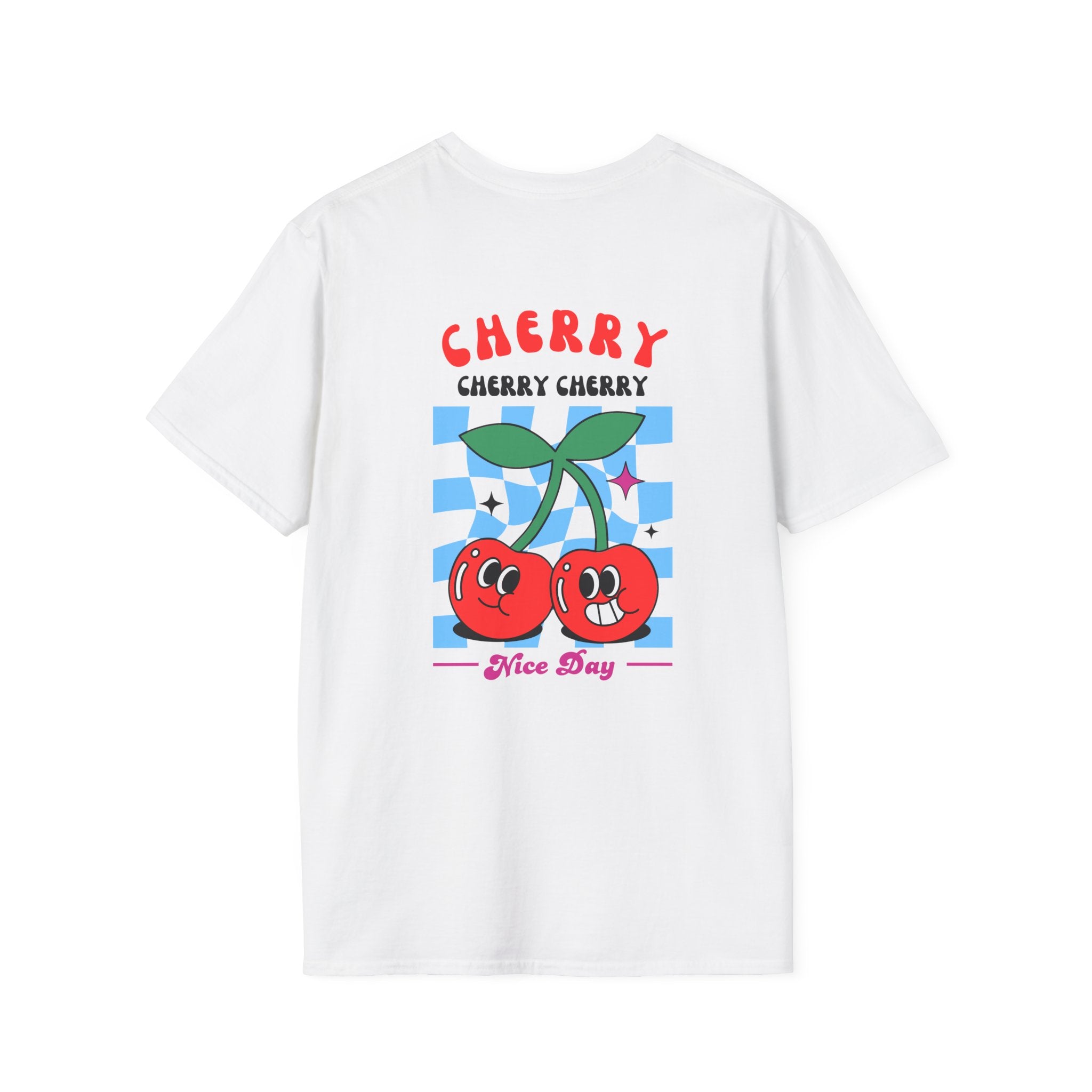 Cherry Pocket Tee — Minimal Cherry Graphic T-Shirt