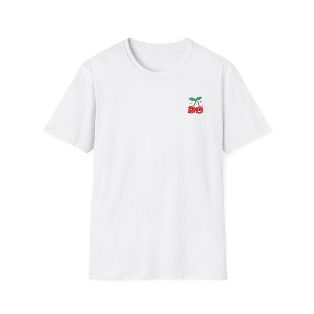 Cherry Pocket Tee — Minimal Cherry Graphic T-Shirt