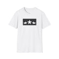 Three Star Rectangle Graphic T-Shirt — Minimalist Military-Inspired Casual Tee