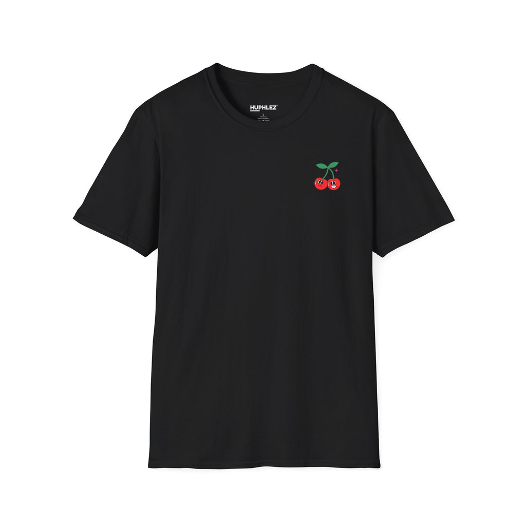 Cherry Pocket Tee — Minimal Cherry Graphic T-Shirt
